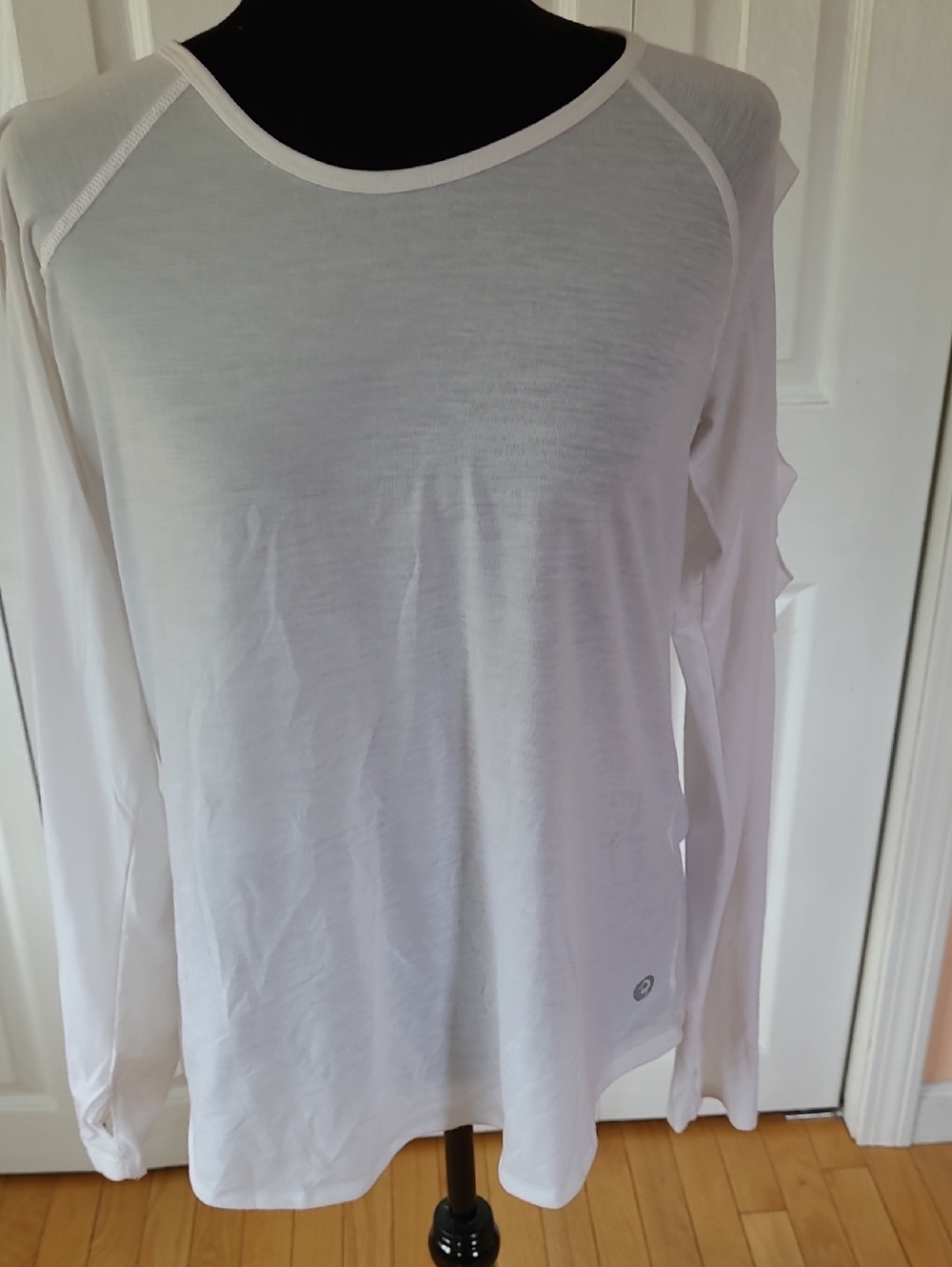 Scorpio Sol White Long-Sleeve Crewneck Shirt